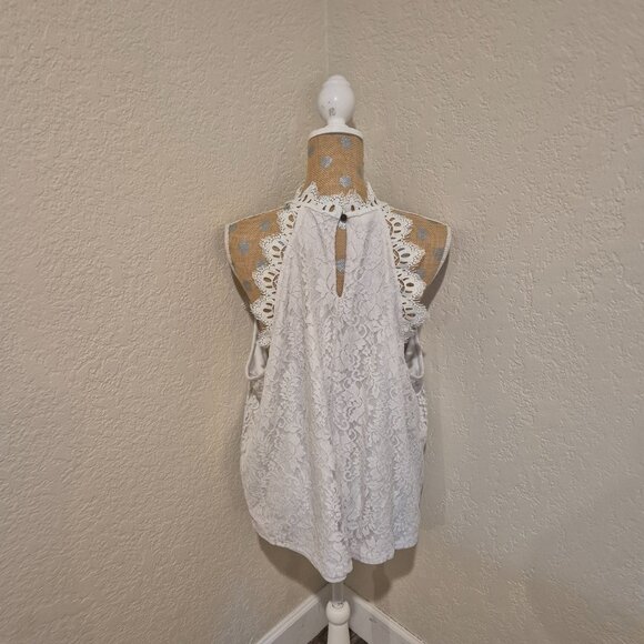 SALE DELETING 6/30 Maurices Cream Lace Tank - Picture 3 of 4